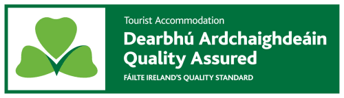 Dearbhú Ardchaighdeáin Quality Assured logo for KGT House hostel in Dublin, Ireland