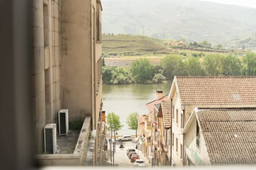 Vista do rio desde o apartamento DouroParadoise em Fontelas, Portugal, com vista para o vale do Douro e vinhedos em socalcos