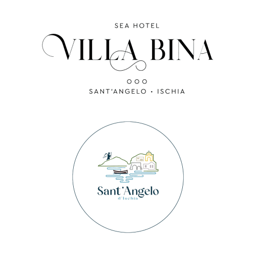 Logo dell'Hotel Villa Bina Sea per Sant'Angelo, Ischia - identità visiva dell'ospitalità costiera italiana