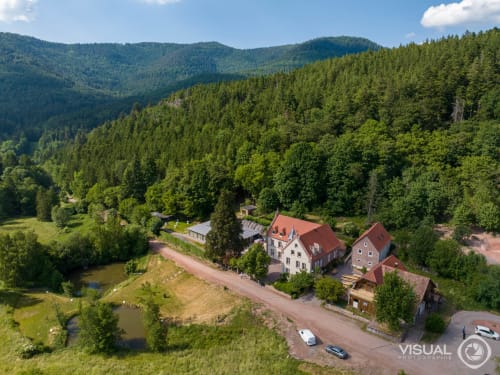 Les Cabanes du Nideck cottage nestled in forested mountains near Oberhaslach, France