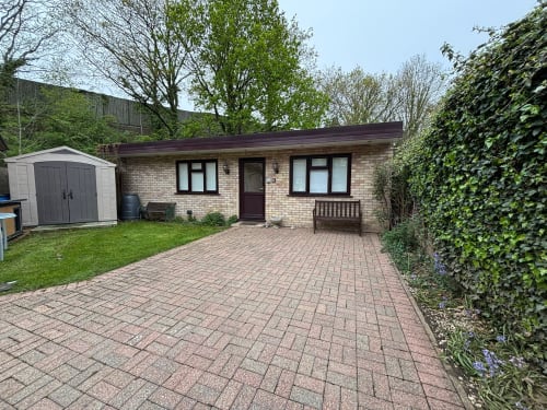 Brick villa with patio garden at England Furnished Homes, High Wycombe - 2-bedroom detached property with parking