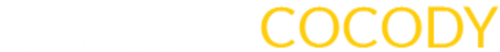 Logo Cocody Chalets en lettres dorées, hébergement hôtelier à Jausiers