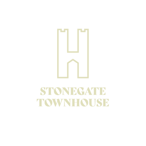 Stonegate Townhouse logo featuring architectural townhouse design in York