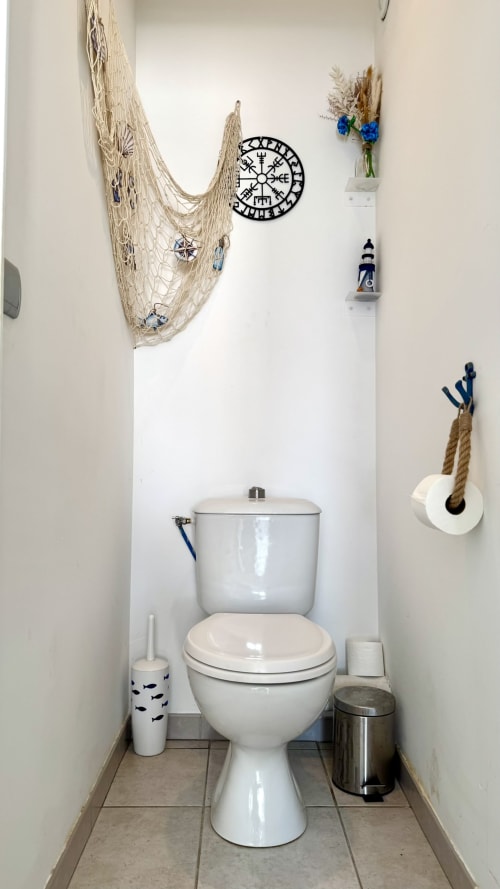 Maritimes Badezimmer in der Wohnung Aventure marine der Résidence Château des Artistes, Le Cannet