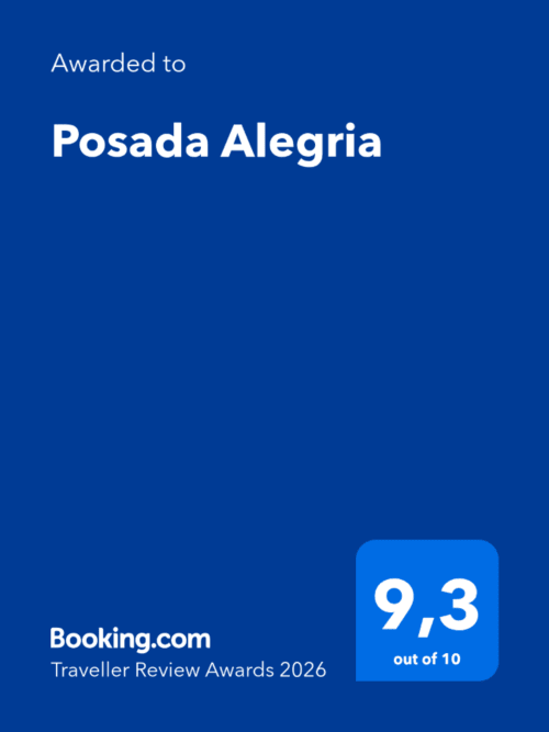 Posada Alegria awarded 9.3 out of 10 on Booking.com Traveller Review Awards 2026