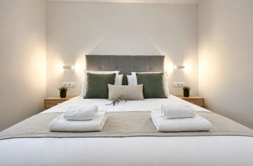 Dormitorio del apartamento en Baiona 