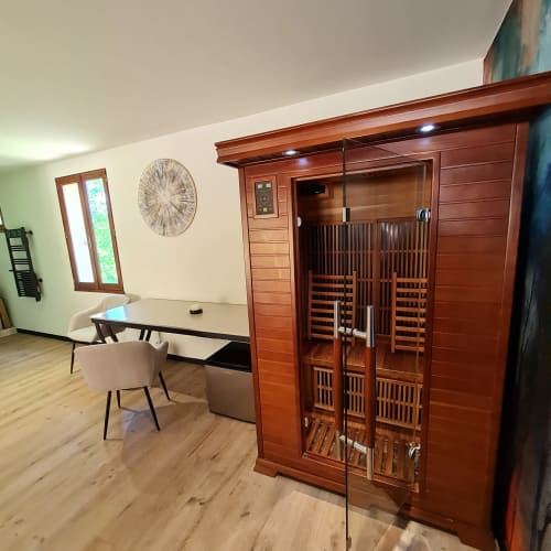 Sauna infrarroja suite Ambre Domaine du Cardou Lot