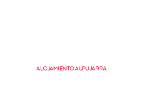 Cartel de Alojamiento Alpujarra del Hotel Mulhacén Trevélez en Granada, España