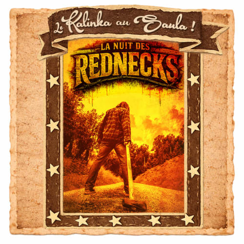 Affiche vintage « La Nuit des Rednecks » à La Maison du Saula à Lafrançaise