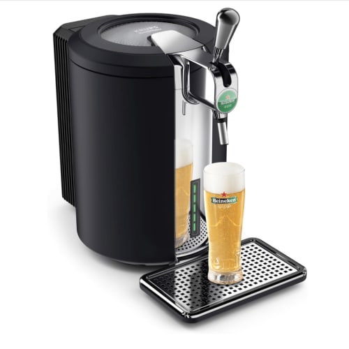 Robinet à bière Heineken avec verre au Gîte de Saint Phal