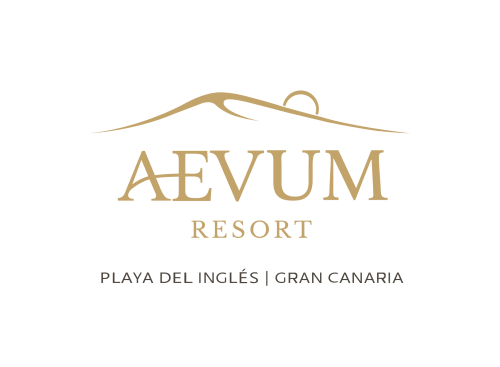 Aevum Resort logo and branding for luxury hotel in Playa del Inglés, Gran Canaria