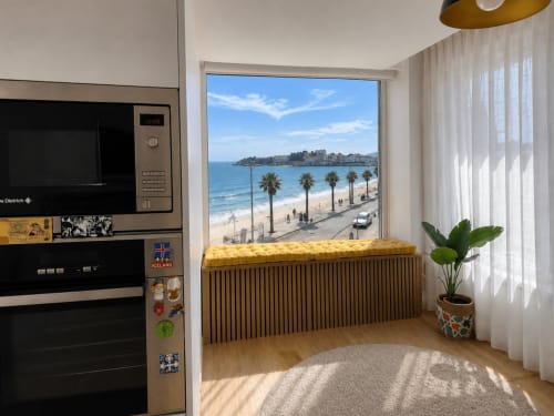 Moderno apartamento frente al mar playa América para unas increíbles vacaciones en las Rías Baixas