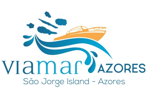 Logotipo Viamar Açores para passeios de barco e atividades aquáticas na Ilha de São Jorge
