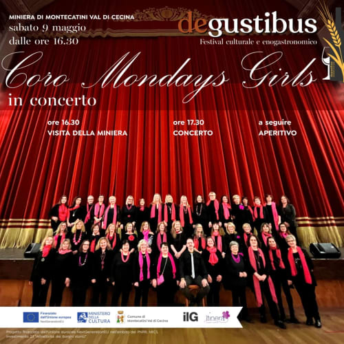 Concerto Coro Mondays Girls al festival degustibus, Montecatini Val di Cecina, 9 maggio