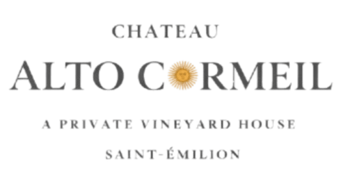 Logo et identité visuelle du Château Alto Cormeil, maison viticole privée à Saint-Émilion, France