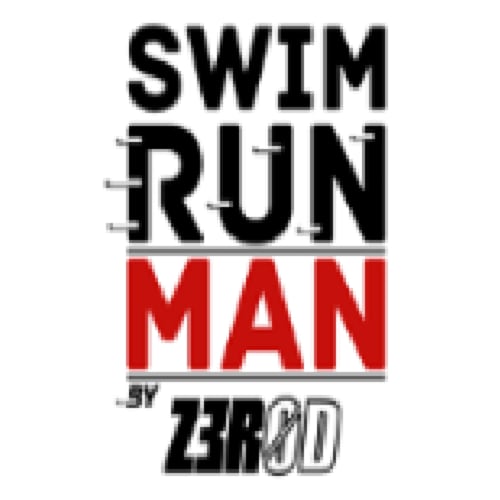 Logo Swim Run Man par ZAROO pour l'Hôtel Restaurant Le Verdon aux Salles sur Verdon