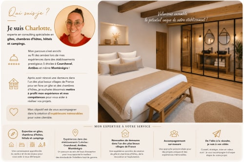 Luxury bedroom at Maison Lapopie with modern amenities and rustic wood beams in Saint-Cirq-Lapopie
