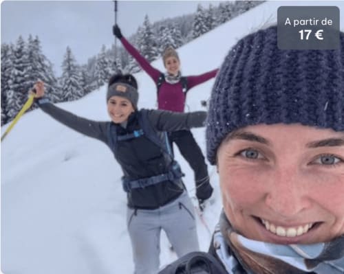 Groupe de ski hivernal à Chez Francine, Notre Dame de Bellecombe - aventure neige à partir de 17€
