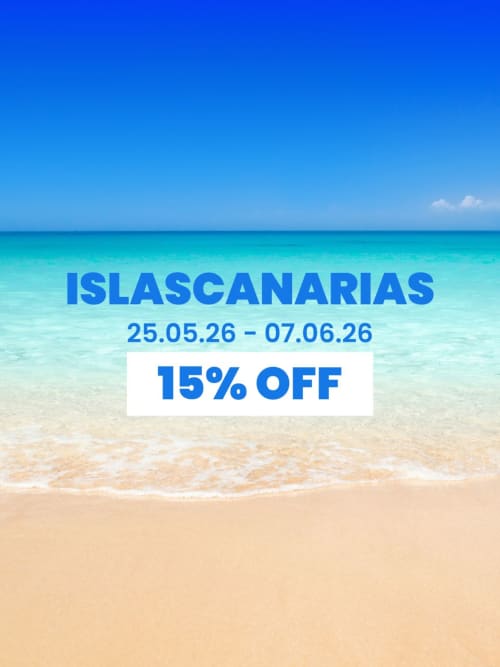 Promoción Islas Canarias 15% descuento, 25 mayo-7 junio 2026 en HH Riz Resort, Gran Canaria