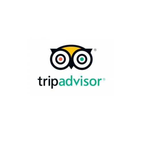 Logo de TripAdvisor con icono de búho para las reseñas del hotel Barrosa Home en España