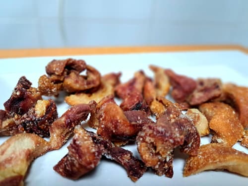 Morro frito de cerdo crujiente, especialidad tradicional de la Sierra de Albarracín