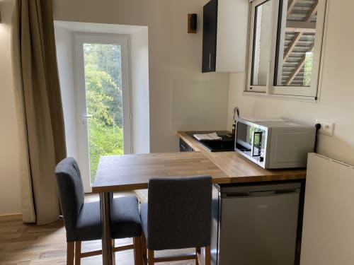 espace kitchenette vue extérieur