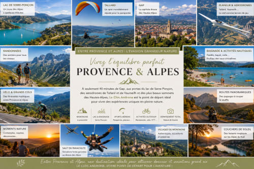 Guide de voyage Provence & Alpes : Lac de Serre-Ponçon, Gap, randonnée, parapente et villages de montagne près du Clos
