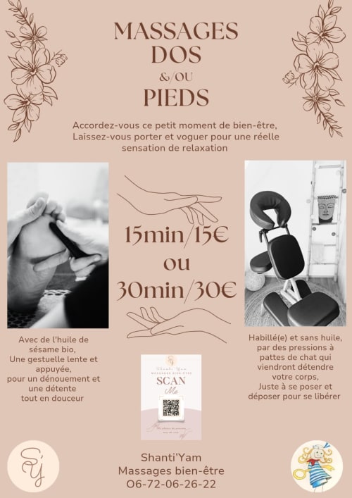 Massage services for hands and feet at Shanti'Yam - wellness treatments in Plestin les Grèves