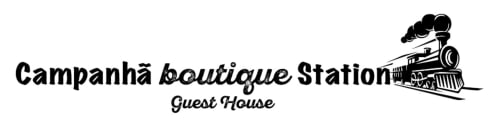 Campanhã Boutique Station Guest House logo with vintage train graphic, Porto Portugal bed and breakfast
