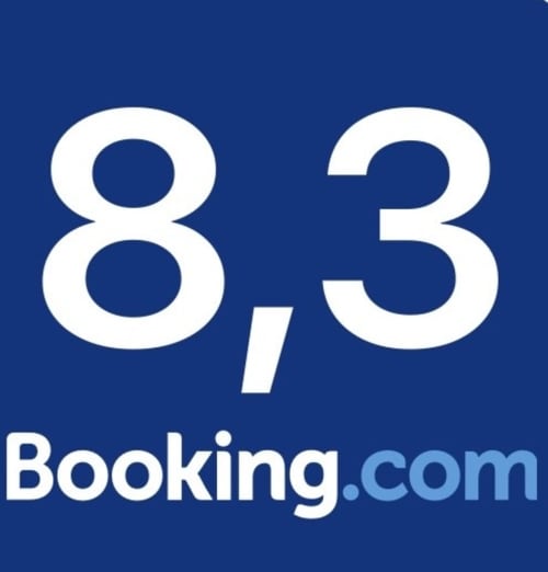 Badge di valutazione Booking.com 8.3 per il bed and breakfast Per amor DUOMO a Napoli