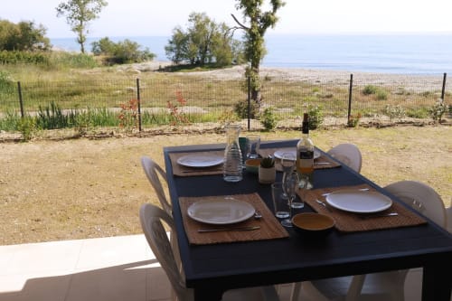 Tavolo per due con vista sul mare a Marina di Bravone, Linguizzetta