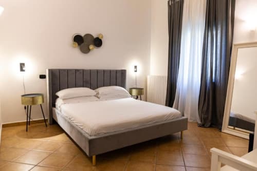 San Bartolomeo Superior Double Room at Mas Collection Bari with upholstered bed, garden view and modern amenities