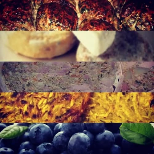 Collage de cuisine régionale française et produits locaux aux Gîtes Du Couvent, Ardèche
