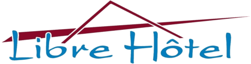 Libre Hôtel logo with house icon in La Vespiere, France
