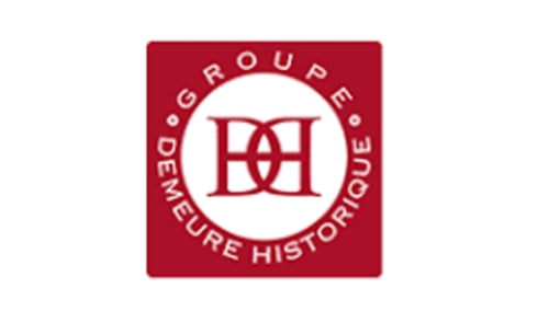 Groupe Demeure Historique logo for Château De Clusors, a historic bed and breakfast in St Menoux, France