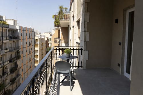 Modern balcony with seating overlooking Bari streets, Mas Collection hotel