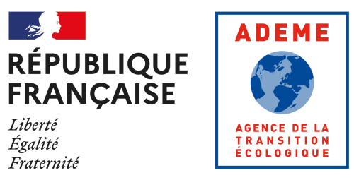 Sceau de la République française avec logo de l'agence ADEME de transition écologique pour le gîte écologique Le Relais Forestier