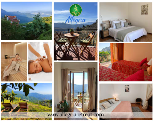 Hotel Allegria, refuge de montagne à Bajardo avec spa, chambres, terrasse gastronomique et vues alpines spectaculaires