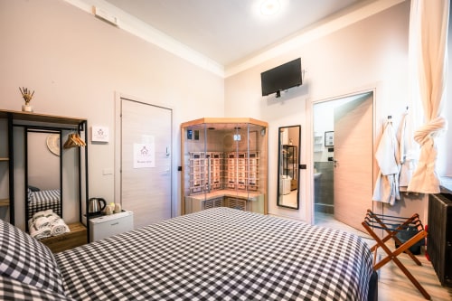 Camera Ginger Casa Giulietta a Como con sauna, letti gemelli, TV a schermo piatto e servizi moderni