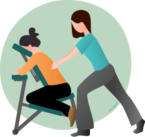 Massagetherapeut bietet Entspannungsservice im Wellnesszentrum Les Gites De Petrocoriis in Boulazac an
