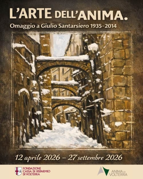 Manifesto della mostra L'Arte dell'Anima presso la Fondazione Cassa di Risparmio di Volterra, Montecatini Val di Cecina