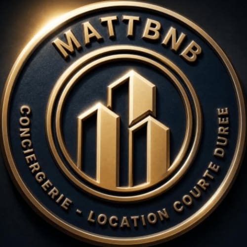 Sceau Mattbnb concierge localisation coursier emblème insigne Metz France