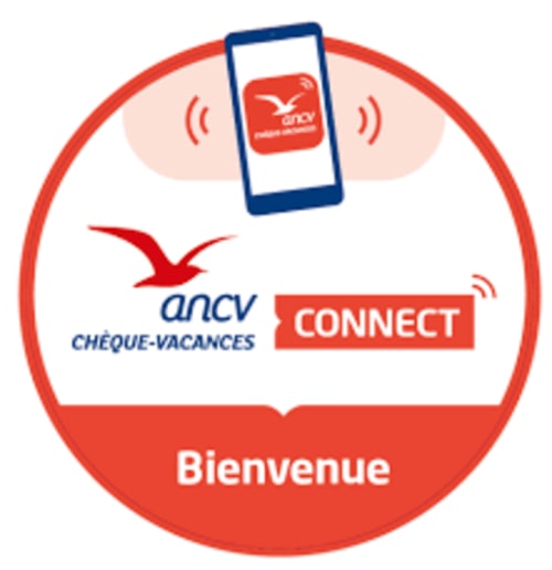 Écran d'accueil du paiement mobile ANCV Chèque-Vacances Connect pour le gîte Gîtes Le Pech