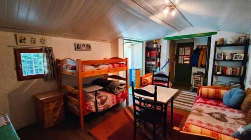 Cozy bedroom with bunk beds at Le Portel des Arnaud B&B in Durfort-et-Saint-Martin-de-Sossenac, France