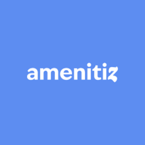 Amenitiz logo on blue background for CefalHome property manager in Roma, Italy