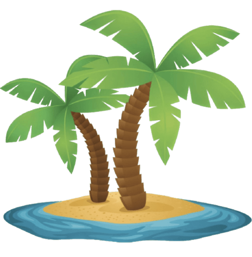 Palmier sur île de sable - Villa des Palmiers, escapade tropicale à Villeneuve-sur-Lot