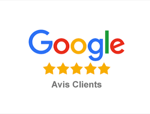 Google 5-Sterne-Bewertungsabzeichen für das Hôtel Du Rocher in Le Caylar, Frankreich