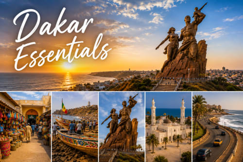 Guide essentiel de Dakar : couchers de soleil, statues, marchés, mosquées, plages et routes côtières au Sénégal