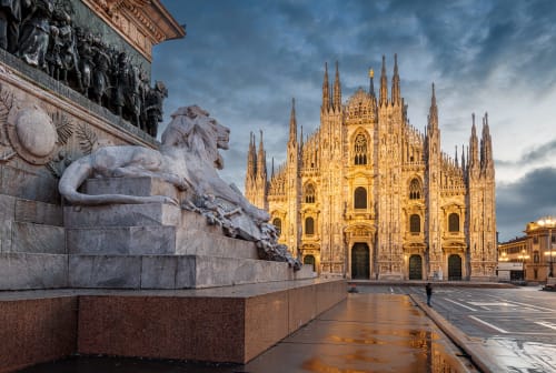 Cattedrale di Milano in Piazza Duomo, iconica architettura gotica vicino all'88 Destination B&B di Treviglio