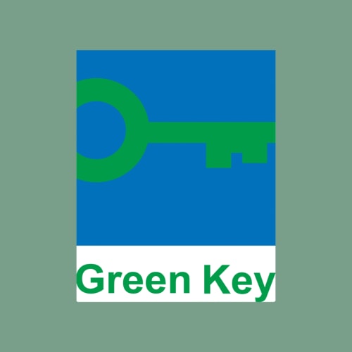 Logo de certification écologique Green Key pour la chambre d'hôtes Clos Ceres à Viré, Bourgogne